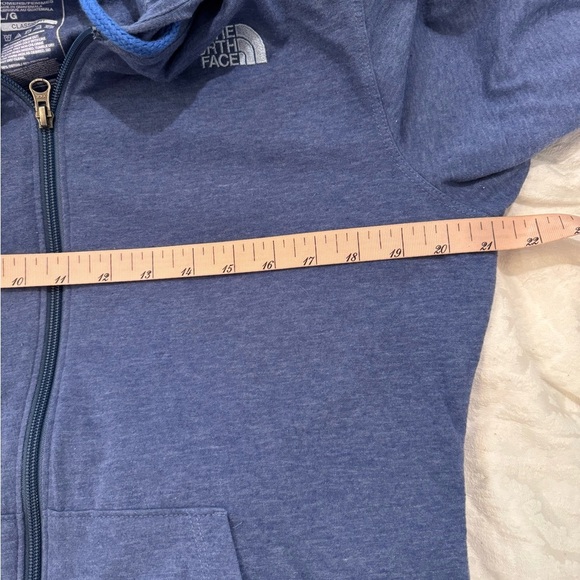 North Face Hoodie Women's large Lightweight Cotton Blend Classic Fit Full Zip - Picture 5 of 6